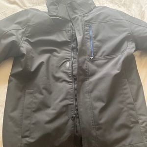 Hawkeye co black double layer snowboard and ski jacket